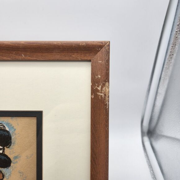 Gerda Christofferson Native American Indian Child Framed Matted Signed - Picture 3 of 7